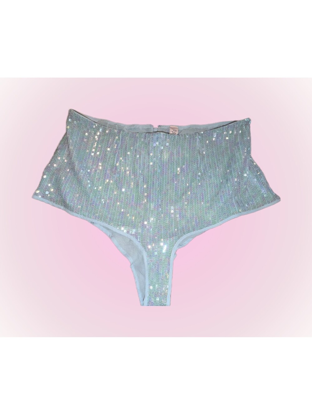 Victoria’s Secret New XL Blue Sequin High Waist Shorts Sparkly!